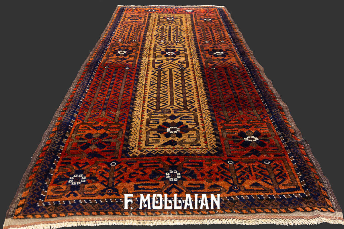 Beautiful Antique Hand-Knotted Baluch Rug n°:399429